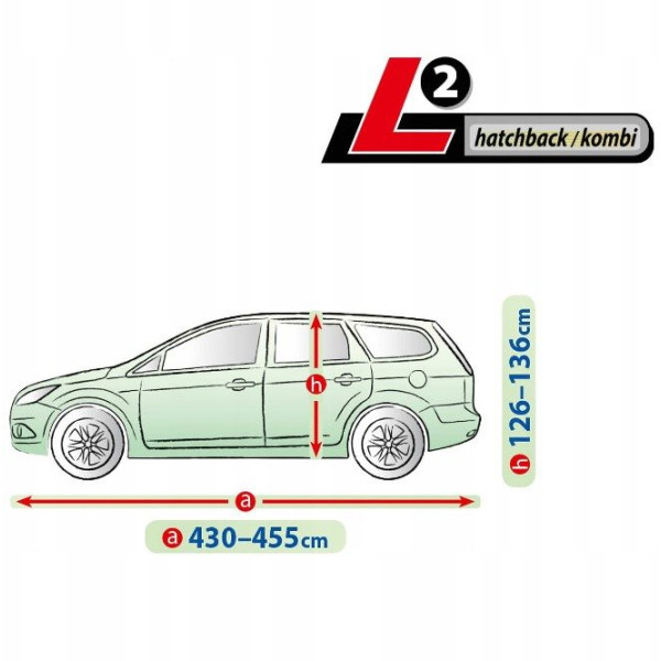 Тент автомобильный для Хечбека Универсала L2 455 х 148 x 136 см Membrane Garage (5-4728-248-3050)