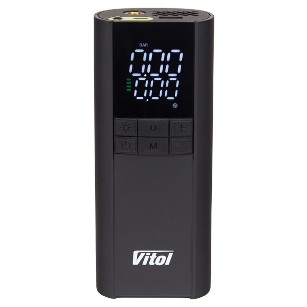 Портативний компресор акумуляторний Vitol 3в1 7.4V 29.6wh 8000mAh РК-дисплеєм (K-35)