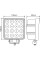 LED фара Brevia Flood Ближний свет 10-30V 48W (16x3W) 3520Lm Алюминиевый корпус IP68 (10652QFX1)