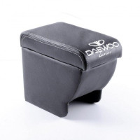 Подлокотник LUX для Daewoo Lanos с логотипом Черный