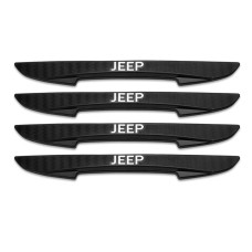 Захисні протиударні смуги JEEP на краю дверей 16х147 мм Гума (наклейки) Чорний 4 шт