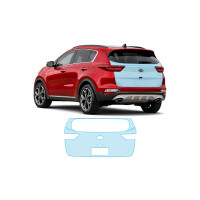 Антигравійна захисна бронеплівка за лекалами для Kia Sportage QL facelift 2018-2021 - зона кришки багажника