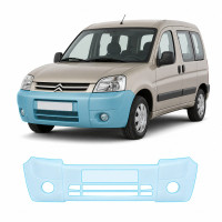 Антигравийная защитная бронепленка по лекалам для Citroen Berlingo I facelift 2002-2018 - передний бампер