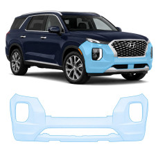 Антигравийная защитная бронепленка по лекалам для Hyundai Palisade I 2019-2022 - передний бампер
