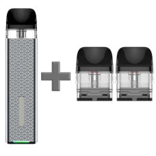 Многоразовый Pod-Набор Vaporesso Xros Mini 1000mAh 2 мл (Картриджей 1 ОМ 3 шт) Серый