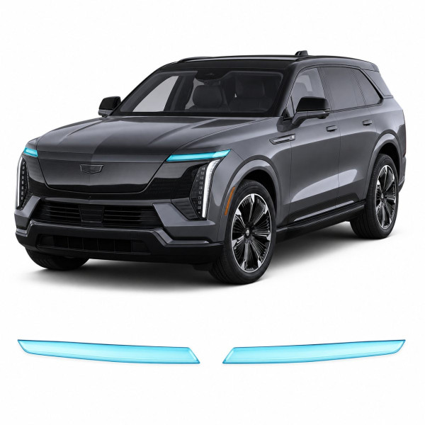 Антигравійна захисна бронеплівка за лекалами для Cadillac Escalade IQ EV 2024- оптика (фари та ПТФ)