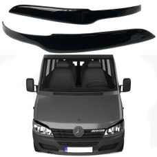 Реснички фар для Mercedes Sprinter 00-06 Черные 2 шт Voron Glass