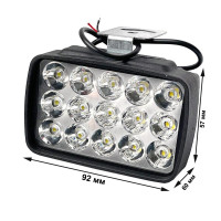 Светодиодная дополнительная LED фара 12W (1W*12) 10-30V 120x45x50 мм Ближний 1 шт (ORL8612)