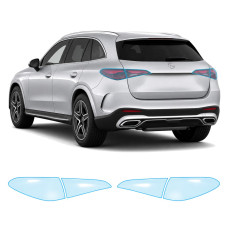 Антигравийная защитная бронепленка по лекалам для Mercedes-Benz GLC X254 2022- задние фонари стопы