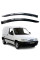 Дефлекторы окон ветровики для Peugeot Partner I 1996-2008 Скотч 3M 2 шт Voron Glass