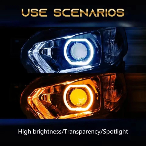 LED Маска Ангельські очі 2.5" D64 мм 12V 6000K BMW Білий Світло Chrome-O 1 шт