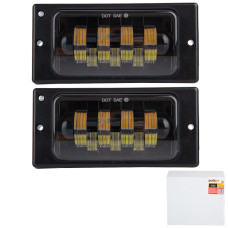 LED Протитуманні фари для Ваз 2110-14 W/Y 12-24V 50W 7LED 3000K 6000K Білий Жовтий Світло 2 шт (LD-519 L4-W/Y-LED)