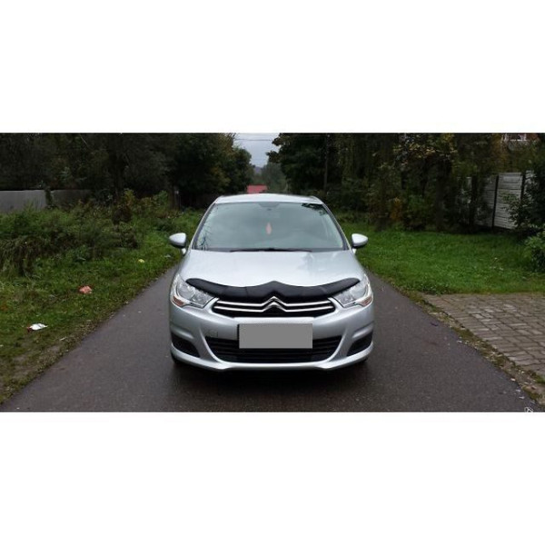 Дефлектор капоту мухобійка для CITROEN C4, 11, хетч, 5д, темний