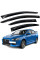 Дефлекторы окон ветровики Acrylic для Mitsubishi Lancer X 2007- Гибкие