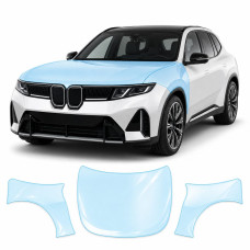 Антигравийная защитная бронепленка по лекалам для BMW iX3 NA5 2025- капот и передние крылья