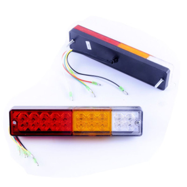 Задній ліхтар LED універсальний прямокутний 24х5,5 см NZ-602 12V-24V Корея 2 шт SQ-0011