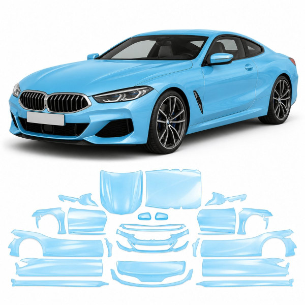 Антигравійна захисна бронеплівка за лекалами для BMW 8 Series G15/G14/G16 2018-2022 - повний кузов