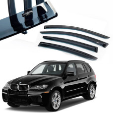 Дефлектори вікон вітровики HIC для BMW X5 E70 2007-2013 (BM14)