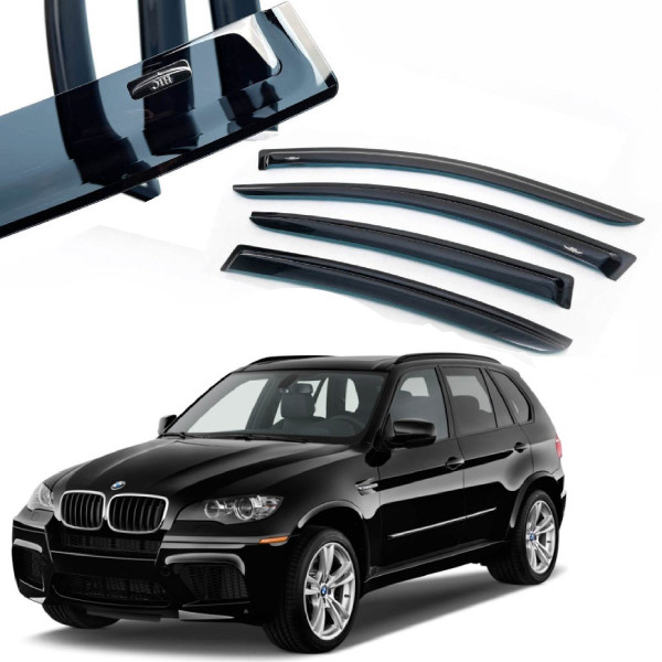 Дефлекторы окон ветровики HIC для BMW X5 E70 2007-2013 (BM14)