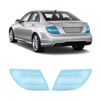Антигравийная защитная бронепленка по лекалам для Mercedes-Benz C-Class W204 facelift 2011-2014 - задние фонари стопы