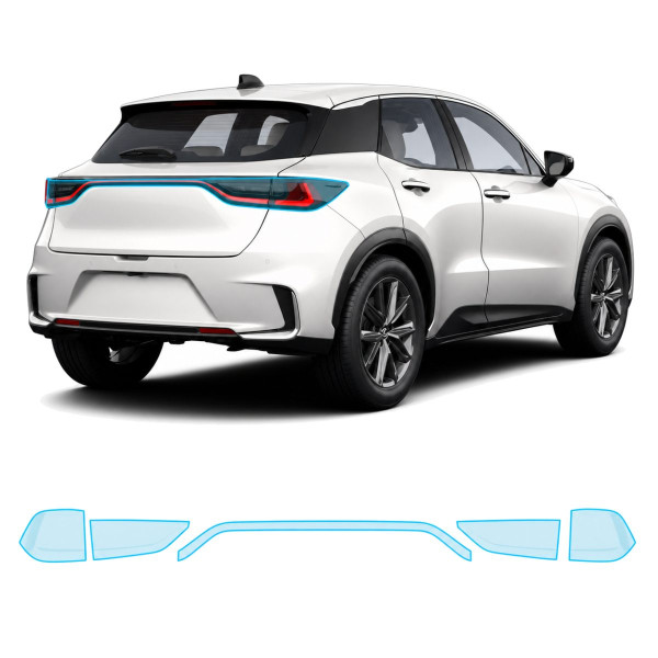Антигравийная защитная бронепленка по лекалам для Lexus LBX I 2023- задние фонари стопы