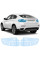 Антигравийная защитная бронепленка по лекалам для BMW X6 E71 2008-2014 - задние фонари стопы