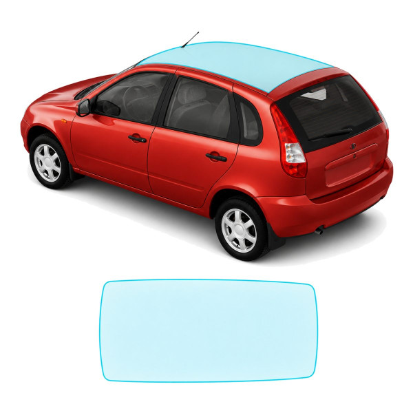 Антигравийная защитная бронепленка по лекалам для LADA Kalina 2004-2018 - зона крыши