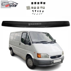 Дефлектор капота мухобойка для Ford Transit 1999-2007 Евро Крепление (Vip Tuning) FR15