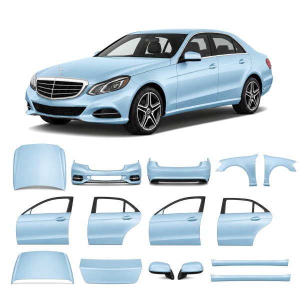 Антигравийная защитная бронепленка по лекалам для Mercedes-Benz E-Class W212 facelift 2013-2016 - полный кузов