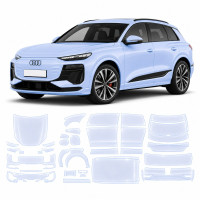 Антигравийная защитная бронепленка по лекалам для Audi Q6 e-tron PPE 2024- полный кузов