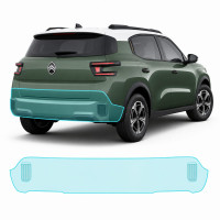 Антигравийная защитная бронепленка по лекалам для Citroen C3 Aircross II 2024- задний бампер