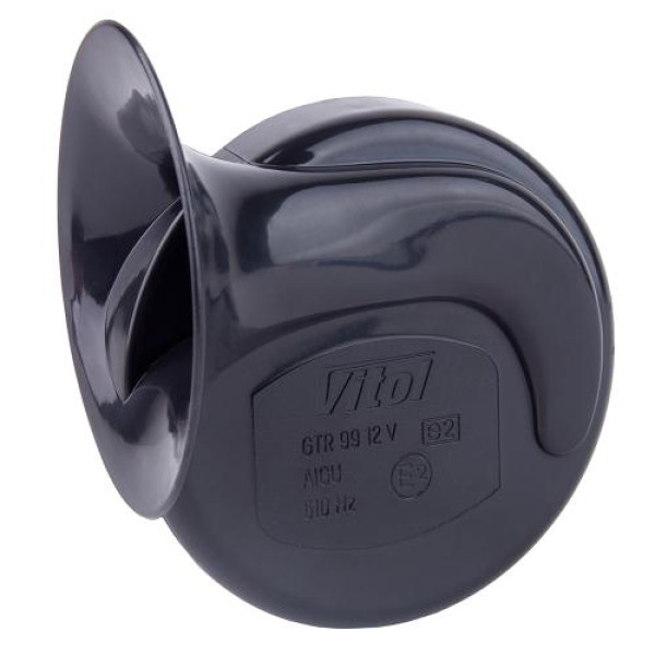 Сигнал електромагнітний равлик Vitol 12V D=88 мм Червоно-Чорний CA-2012