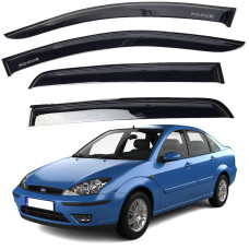 Дефлектори вікон вітровики Ford Focus I Седан - Хетчбек 5d 1998-2004 Voron Glass