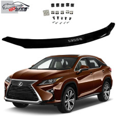 Дефлектор капоту мухобійка Lexus RX IV 2015-2021 Євро S Кріплення (Vip Tuning) LX18S