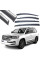 Дефлектори вікон вітровики Benke для Toyota Land Cruiser FJ200 07-19 Хром Молдинг Нержавіюча сталь 3D (BTYLD0823-W/S)