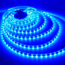 Стрічка Діодна 12v 25см синя SMD (5050) гнучка / поліуретан покриття Econom