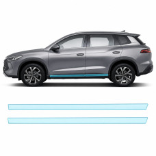 Антигравійна захисна бронеплівка за лекалами для BYD Song Pro I facelift 2023- нижня зона кузова пороги