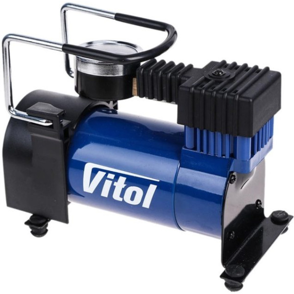 Компрессор автомобильный Vitol 100psi 12Amp 35л R13-15 прикуриватель (K-20)