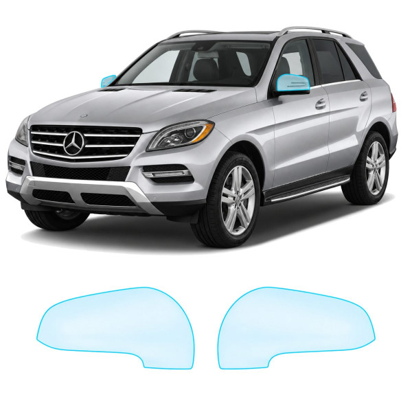 Антигравийная защитная бронепленка по лекалам для Mercedes-Benz GLE W166 2011-2015 - зеркала