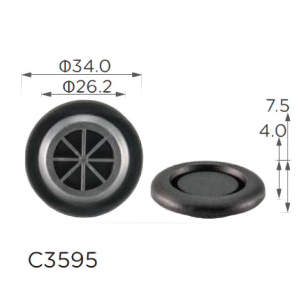 Заглушки кузова Honda 90825-T2A-003 (C3595)