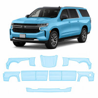 Антигравийная защитная бронепленка по лекалам для Chevrolet Suburban IV 2021- полный кузов