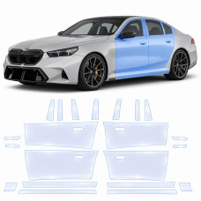 Антигравійна захисна бронеплівка за лекалами для BMW M5 G90 2024- зони дверей і стійки вікон