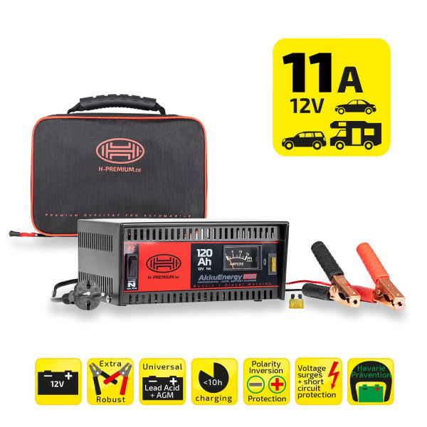 Зарядний пристрій автомобільного акумулятора Heyner Pro 12V 14–120 A/год (931100)