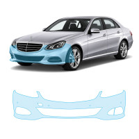 Антигравійна захисна бронеплівка за лекалами для Mercedes-Benz E-Class W212 facelift 2013-2016 - передній бампер