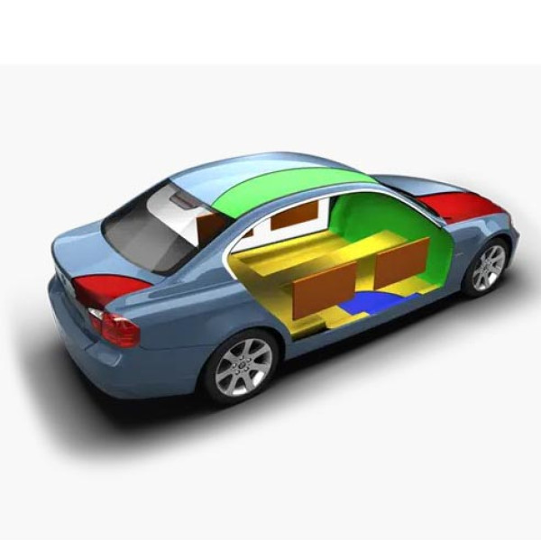 Авто Виброизоляция фольгированная Vizol 2 мм 700 х 500 мм 1 шт