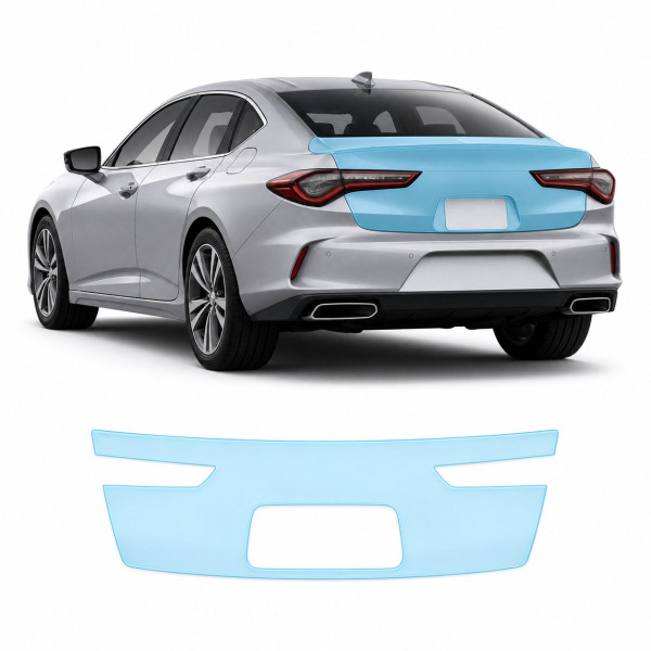 Антигравийная защитная бронепленка по лекалам для Acura TLX II 2021 - зона крышки багажника