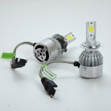 LED лампи автомобільні H7 радіатор+кулер 3800Lm C6L/COB/36W/5000K/IP65/9-32V 2шт