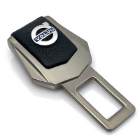 Заглушка ремня безпеки з логотипом Volvo Темний хром 1 шт