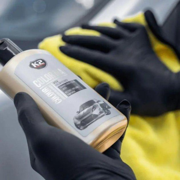 Поліроль для кузова крем K2 Color Max 250ml приховує подряпини