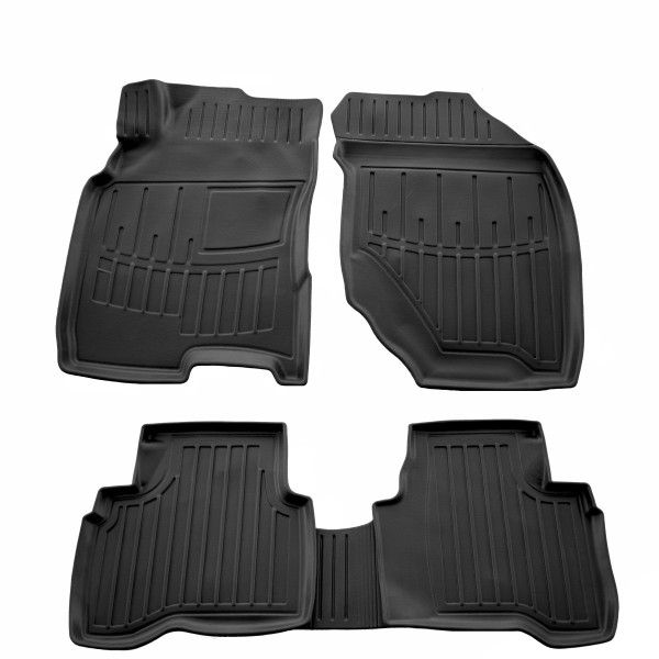Автомобильные 3D коврики в салон для Nissan X-Trail (T30) 2001-2007 / Высокий борт